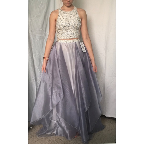 say yes to the prom Dresses & Skirts - 2-piece prom dress size 1 (grey and white)